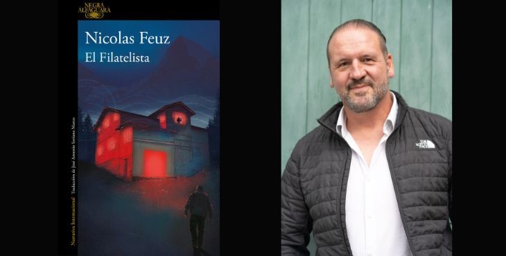Portada del libro El Filatelista e imagen de su autor.