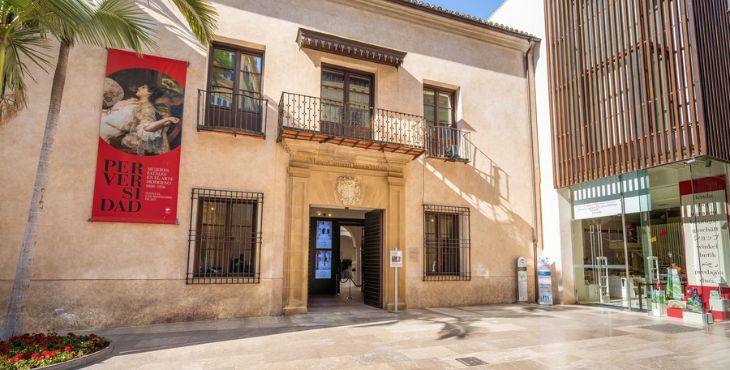 Vista de la fachada del Museo Carmen Thyssen en Málaga