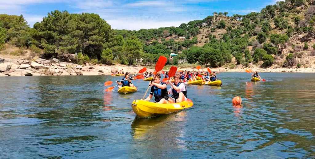 Campamento de verano Piedralaves de Aula Joven en Ávila.