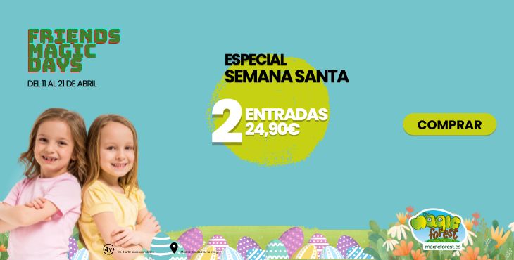 Promoción especial para Semana Santa en el parque infantil The Magic Forest