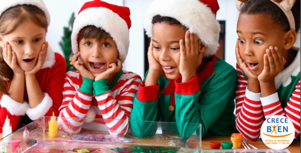 Club de Talento en el campamento de Navidad de Crece Bien: inteligencia emocional y habilidades sociales.