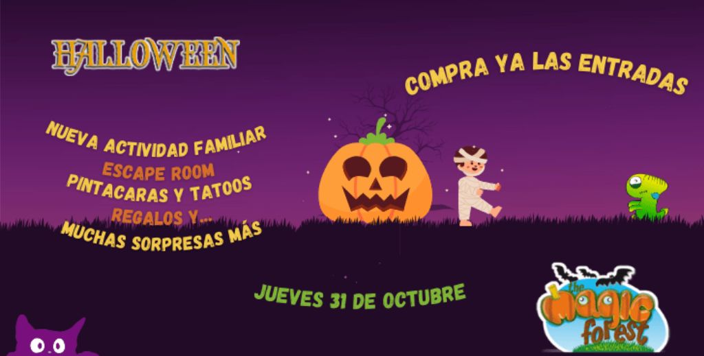 Fiesta de Halloween en The Magic Forest de Kinépolis Ciudad de la Imagen
