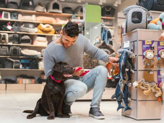 compras con perro