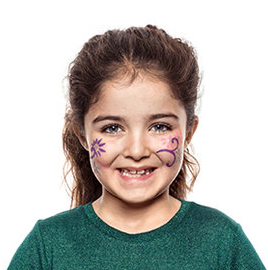 La nueva forma de hacer pintacaras a tus peques 3 floressnazaroo