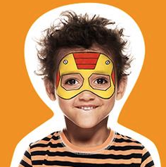 La nueva forma de hacer pintacaras a tus peques 2 mascaradesuperheroe