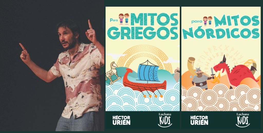 Héctor Urién en Mitos griegos y Mitos nórdicos para niños, en Luchana Kids de Teatros Luchana.