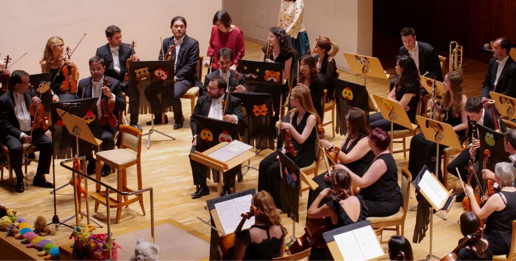 Orquesta Metropolitana de Madrid durante el Ciclo Batuta del Grupo Talía, en el Auditorio Nacional de Música de Madrid.