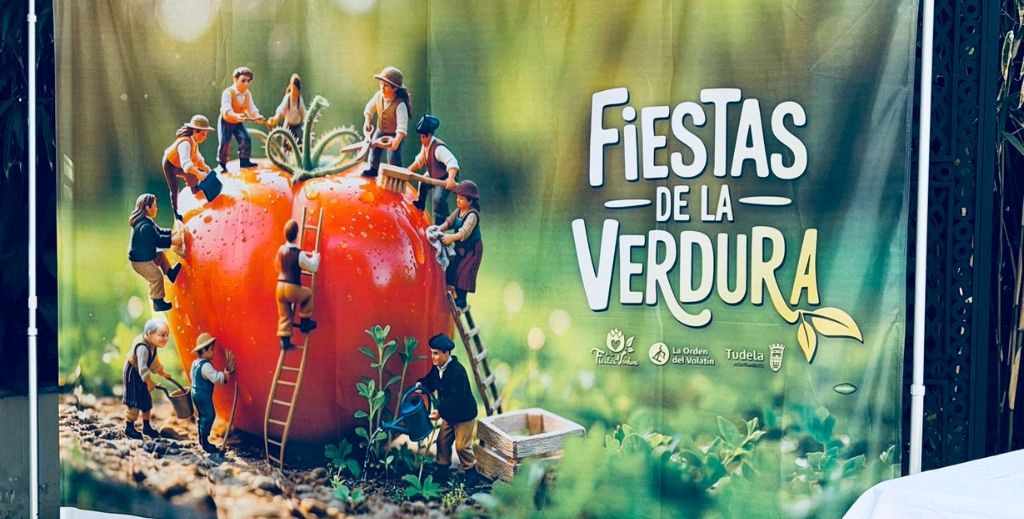 Cartel de la 32ª edición de las Fiestas de la Verdura de Tudela - Mamá tiene un Plan.