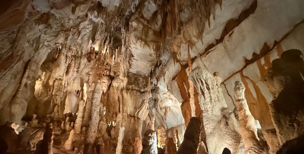 Centro de Portugal con niños: un viaje entre canales, ciencia, dinosaurios y palacios en 4 días 14 Las grutas tienen una extensión de 350 metros de largo y 45 de profundidad - Mamá tiene un Plan.